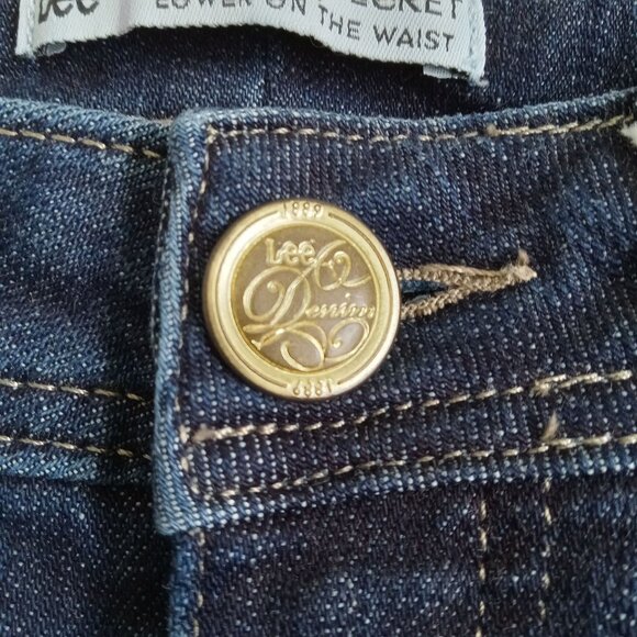 Lee Slender Secret Women's Petite Bootcut Jeans - Size 6P Dark Wash - Picture 12 of 14